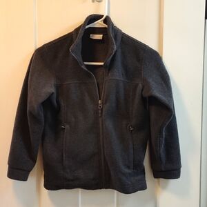 Kids gray Columbia fleece jacket sz 8 small